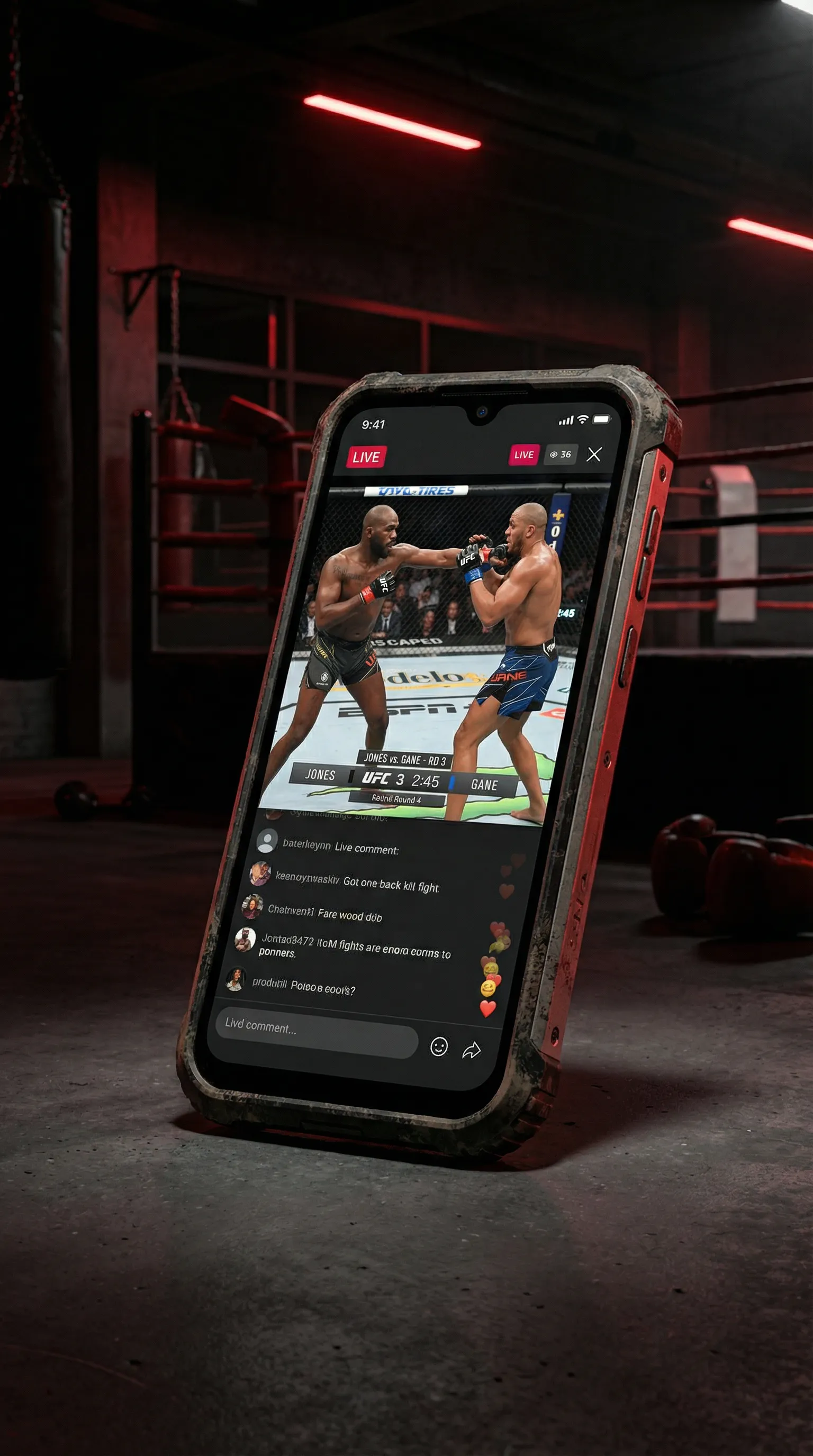 四虎tv 移动端APP格斗直播界面